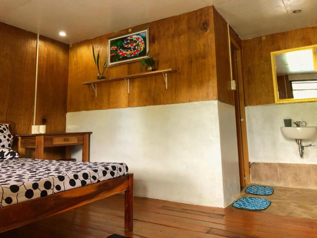 Kuchyň nebo kuchyňský kout v ubytování BaleCabugaoCottagesRental