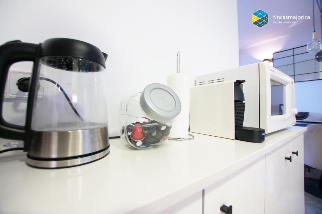 Kuchyň nebo kuchyňský kout v ubytování Apartamento Beach Cala Pi