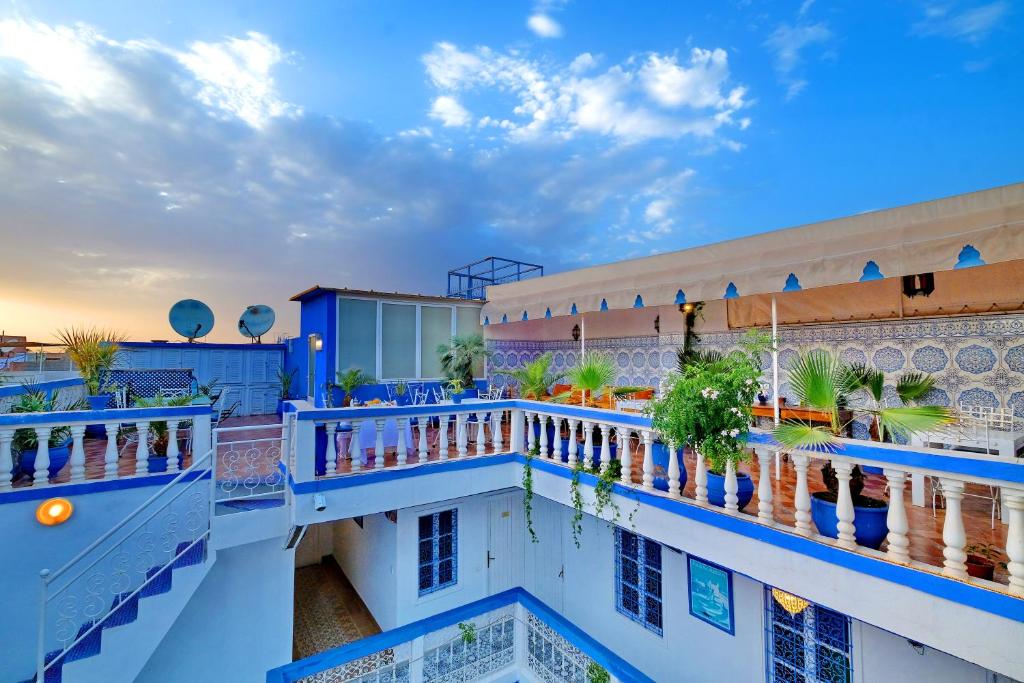 Un balcón o terraza de Riad Hôtel Essaouira