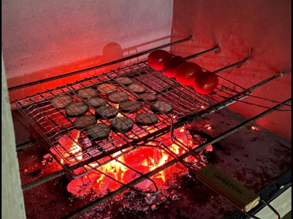 Gril dostupný pro hosty v apartmánu