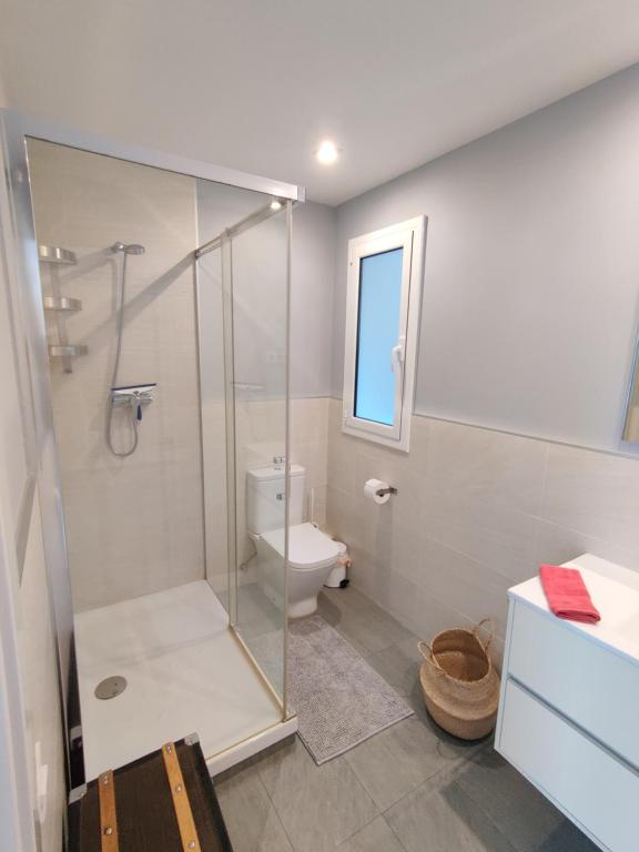 Kúpeľňa v ubytovaní Fira Plaza España apartment