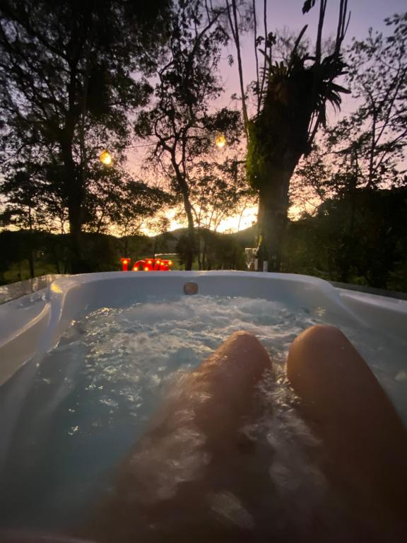 Lever ou coucher de soleil vu de le chalet ou à proximité