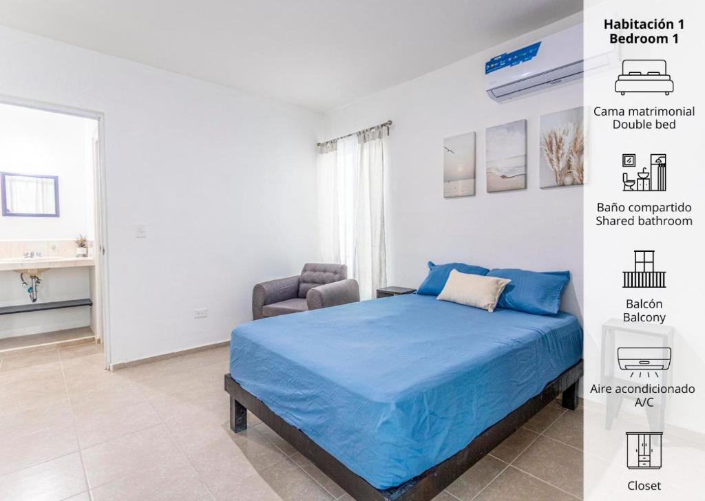 Casa Familiar Sian Kaan - Two-Bedroom House