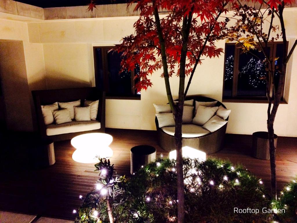 Posezení v ubytování The Grand Hotel Myeongdong