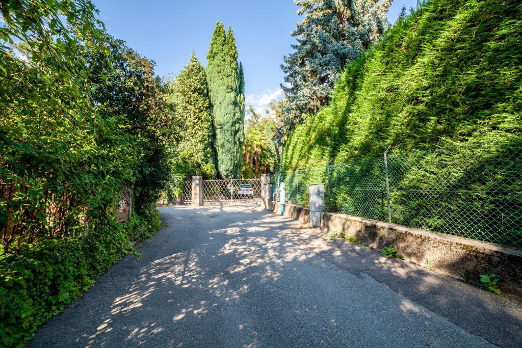 Vonkajšia záhrada v ubytovaní Villa Coris Ferienwohnung Palma