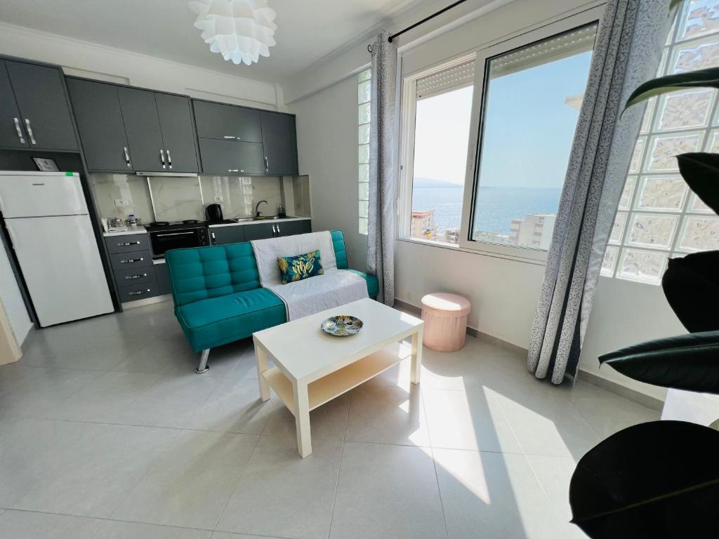 Η κουζίνα ή μικρή κουζίνα στο TERRACE VIEW APARTMENTS
