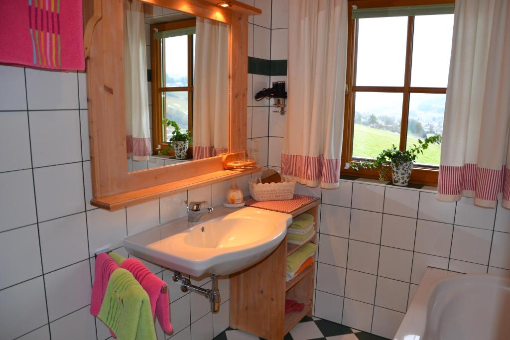 Kúpeľňa v ubytovaní Holdhäusl