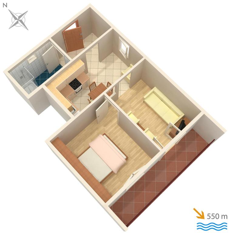 Fotografie z fotogalerie ubytování Apartments and rooms with parking space Krk - 3231 v destinaci Vrh