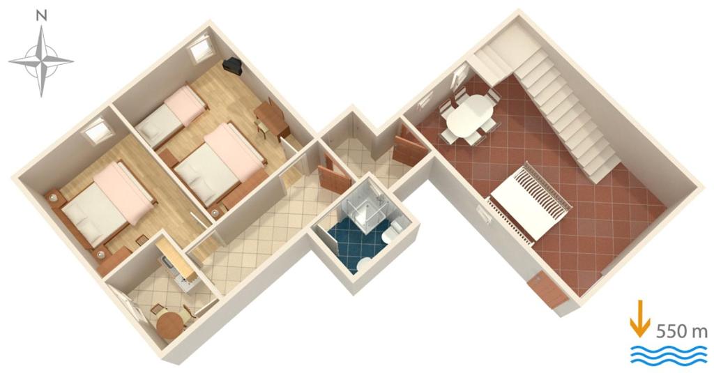 Fotografie z fotogalerie ubytování Apartments and rooms with parking space Krk - 3231 v destinaci Vrh