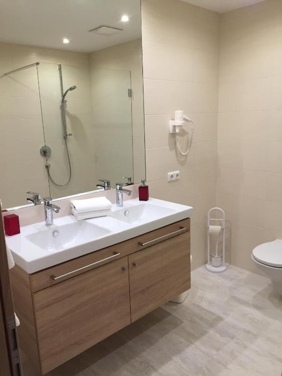 Koupelna v ubytování Hotel Garni Ingeborg