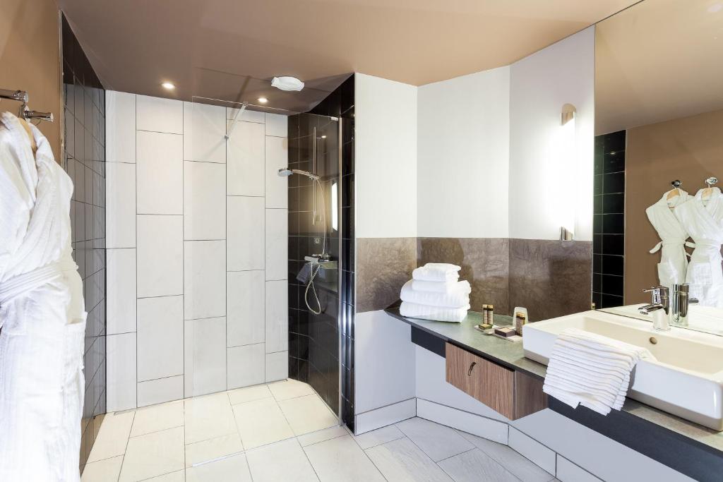 Koupelna v ubytování Hotel Restaurant Spa Ivan Vautier