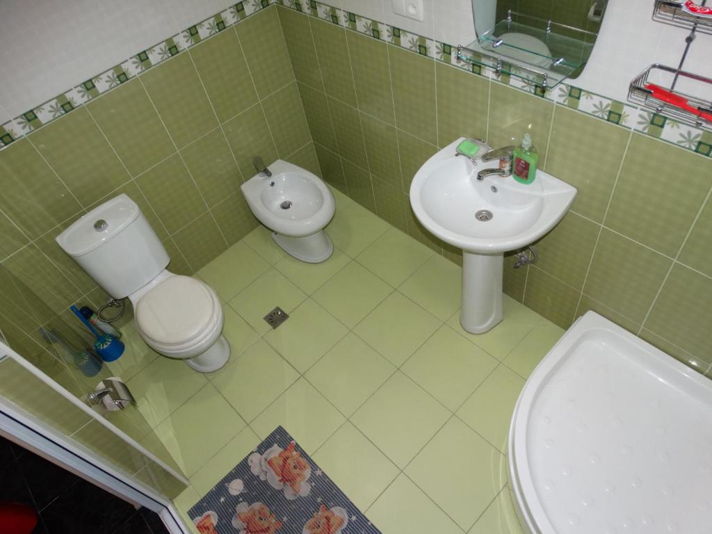 Koupelna v ubytování Hotel Sano