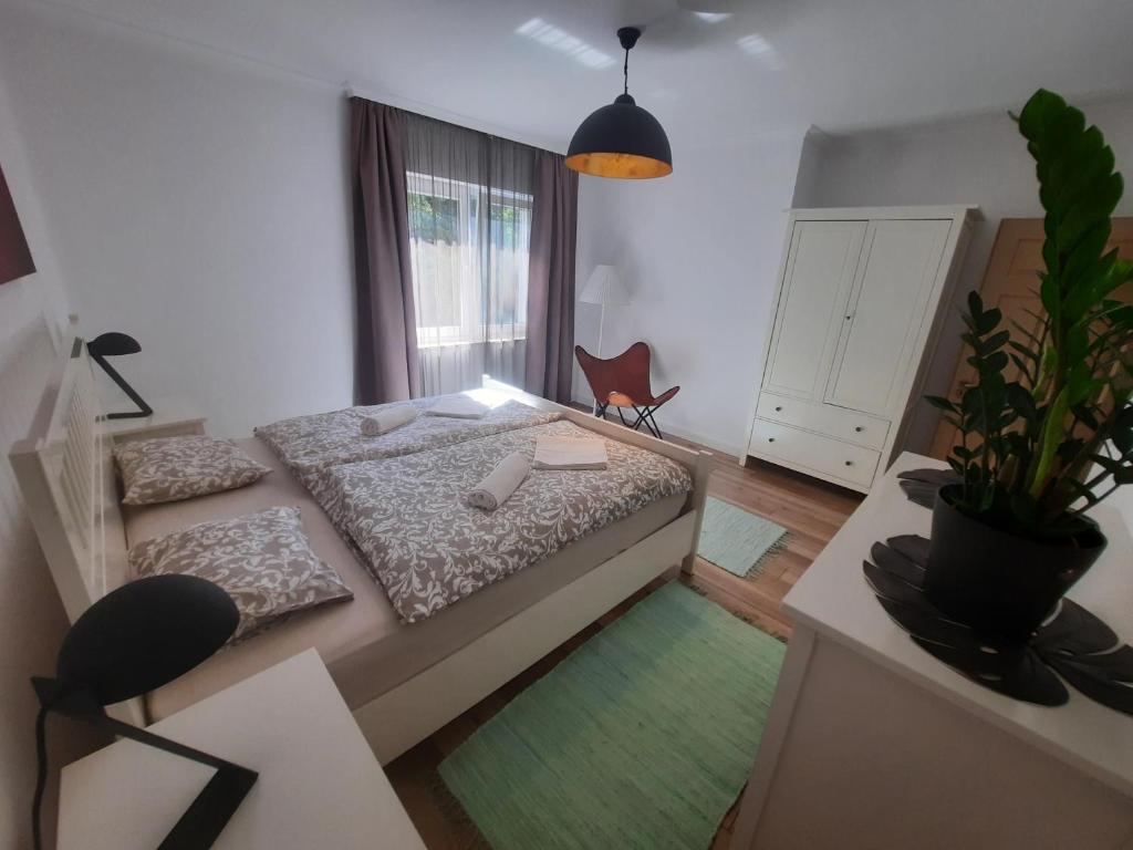 Postel nebo postele na pokoji v ubytování Mirabola