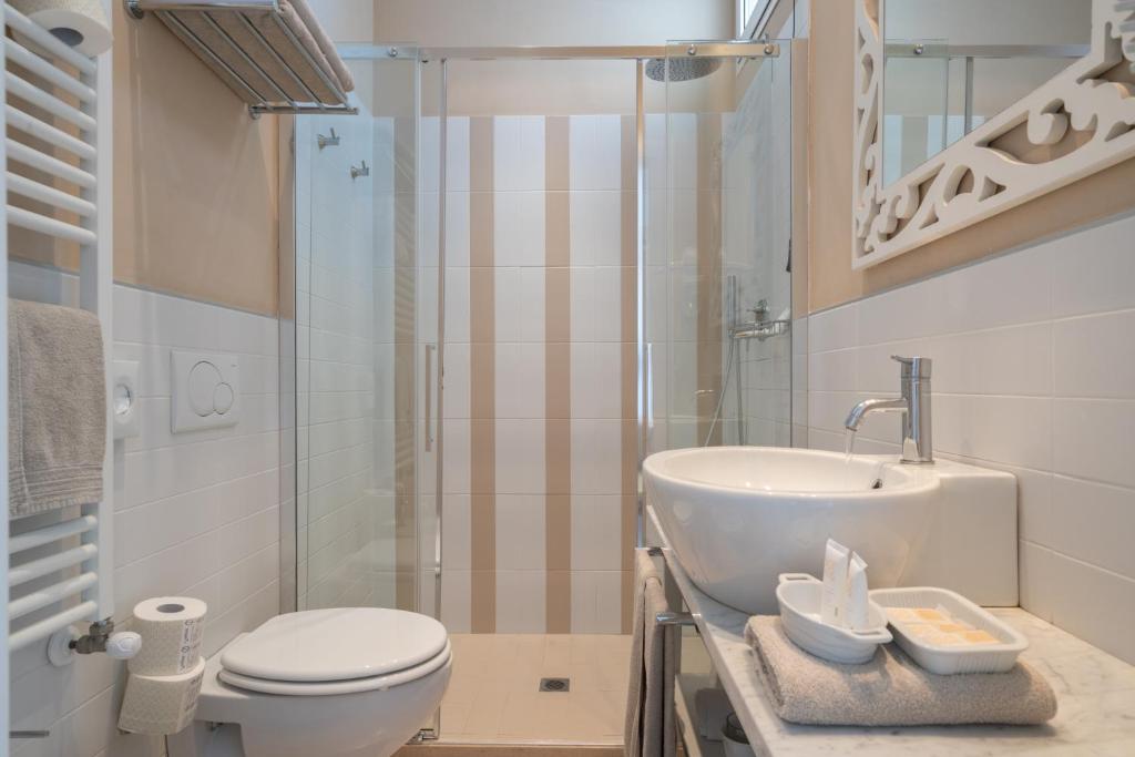 Koupelna v ubytování Hotel Bristol