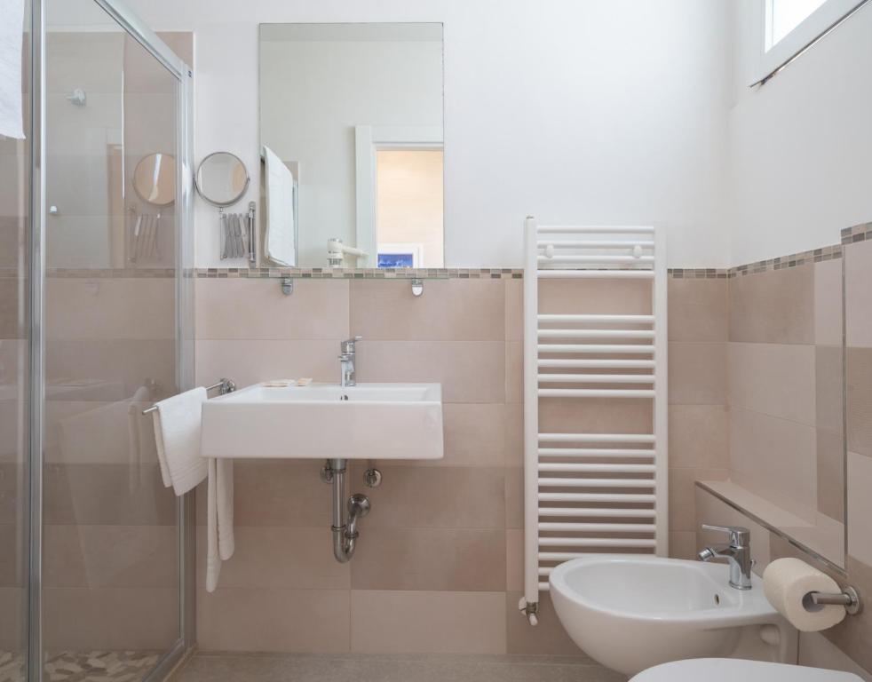 Koupelna v ubytování Hotel Bristol