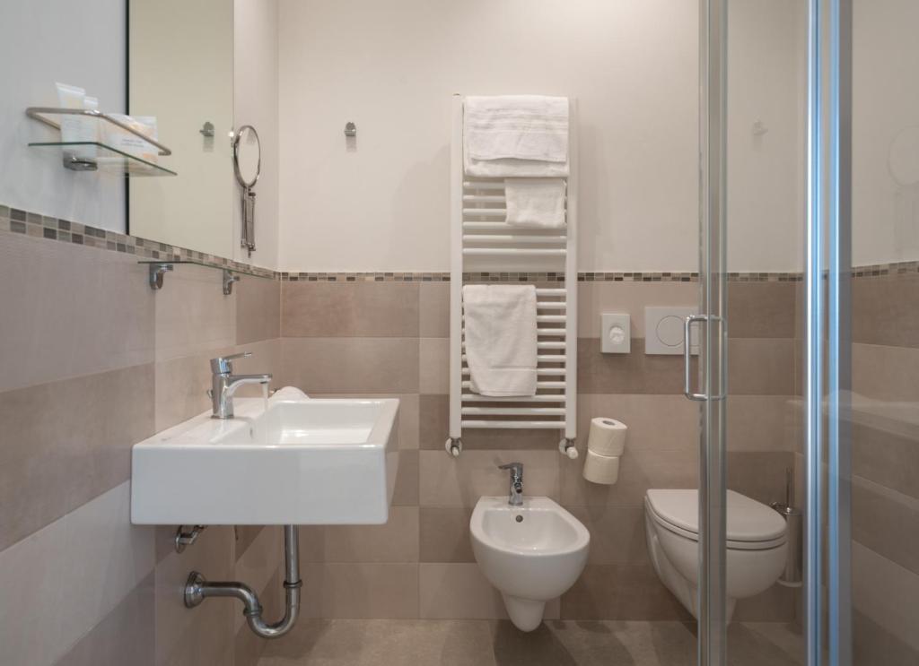 Koupelna v ubytování Hotel Bristol