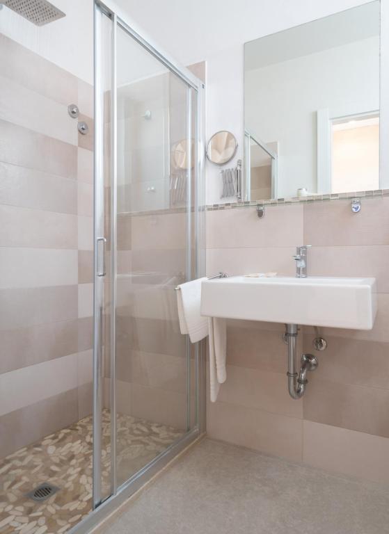 Koupelna v ubytování Hotel Bristol
