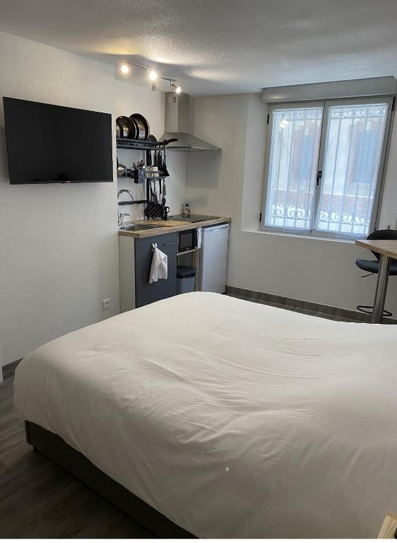 Kuchyňa alebo kuchynka v ubytovaní StudioA hyper-centre climatisé
