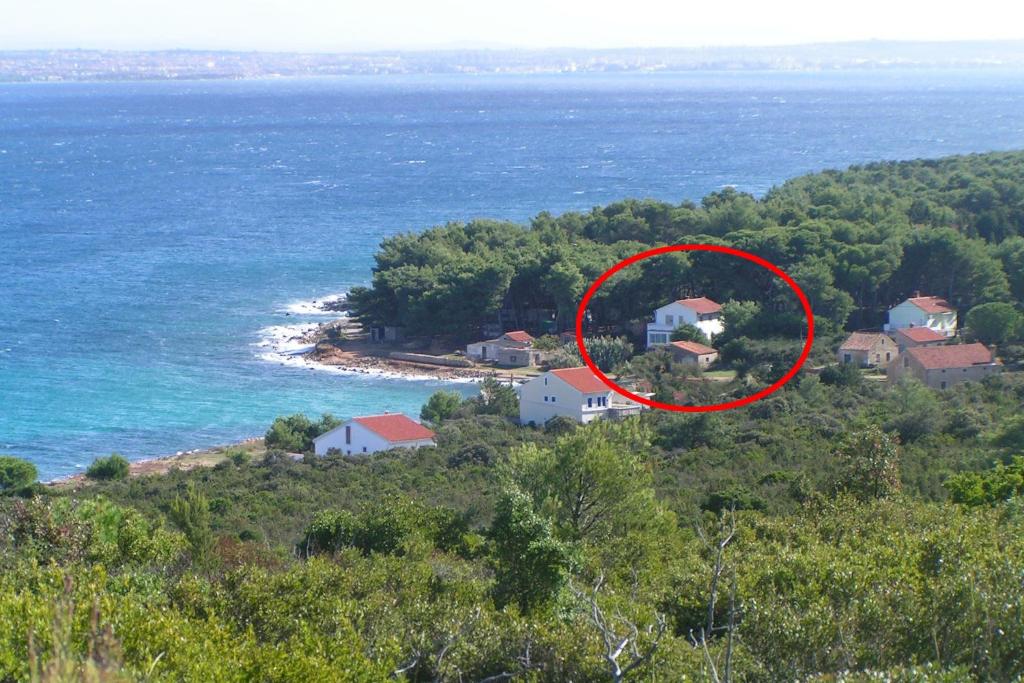 a house on a hill next to the ocean at Apartments by the sea Susica, Ugljan - 3462 in Ugljan