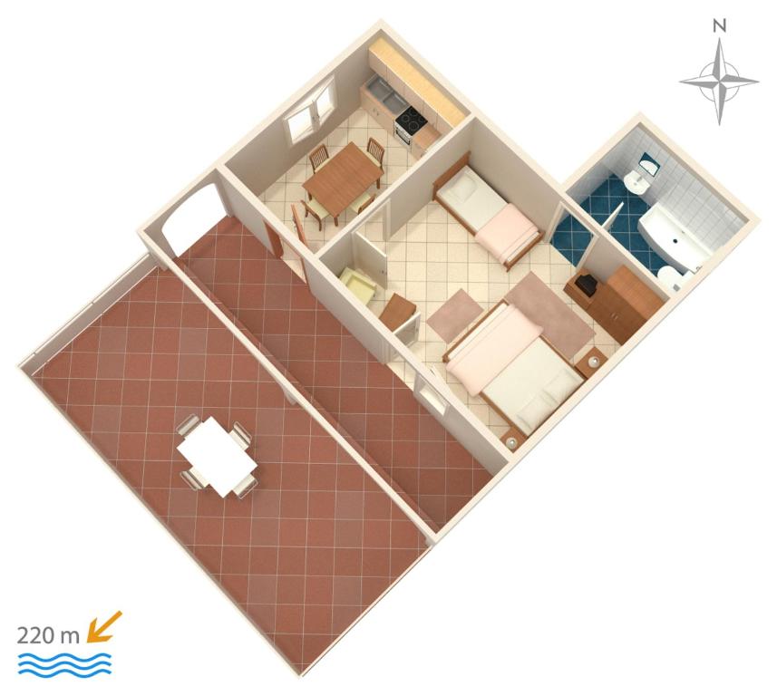 Zdjęcie z galerii obiektu Apartments with a parking space Metajna, Pag - 4121 w mieście Zubovići