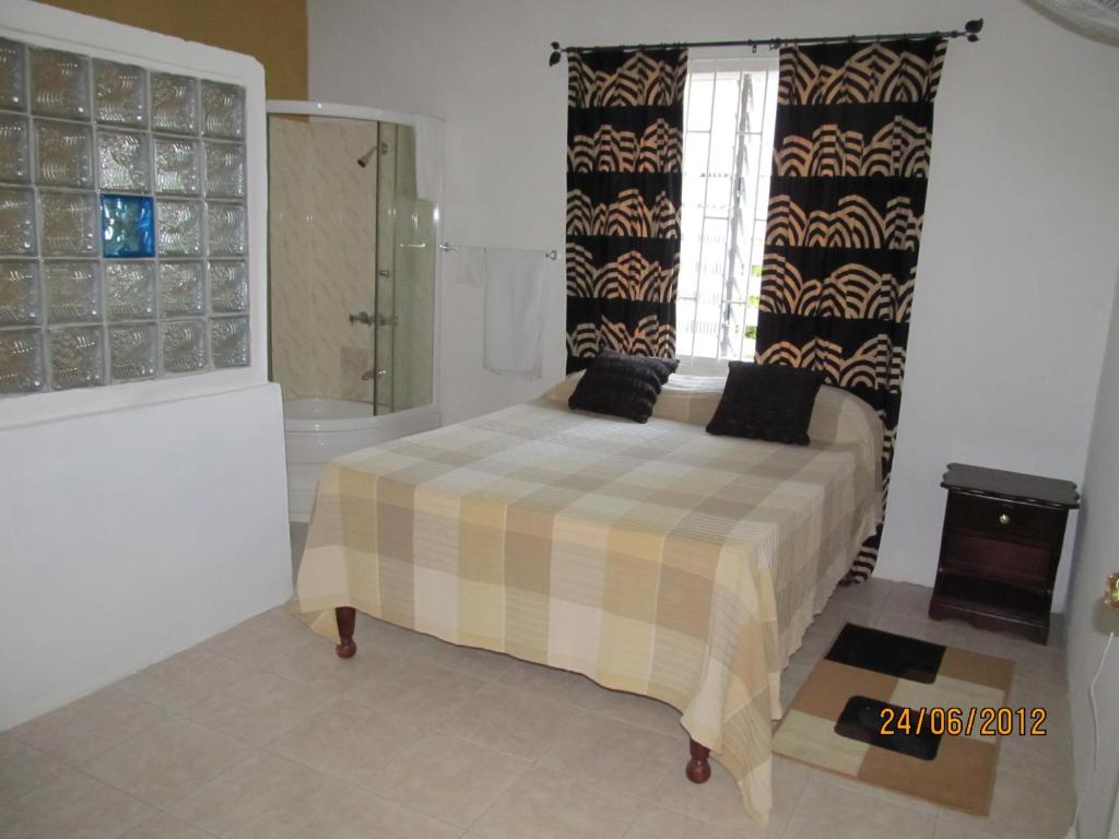 Postel nebo postele na pokoji v ubytování Barefoot Guest House