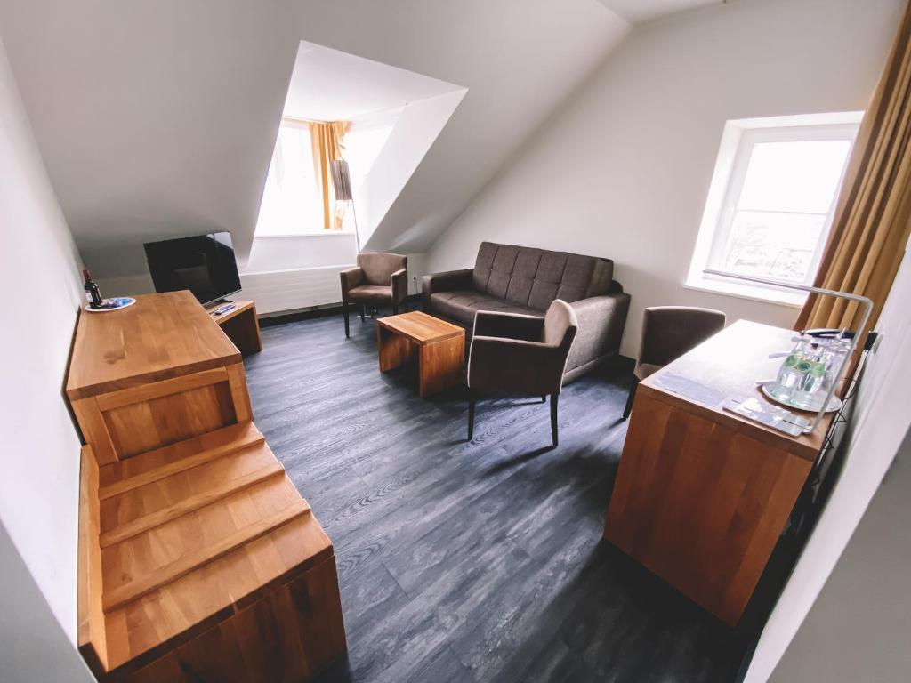 Posezení v ubytování Hotel Hafenresidenz Stralsund