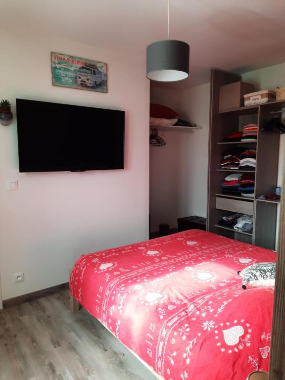 Postel nebo postele na pokoji v ubytování Mon petit paradis