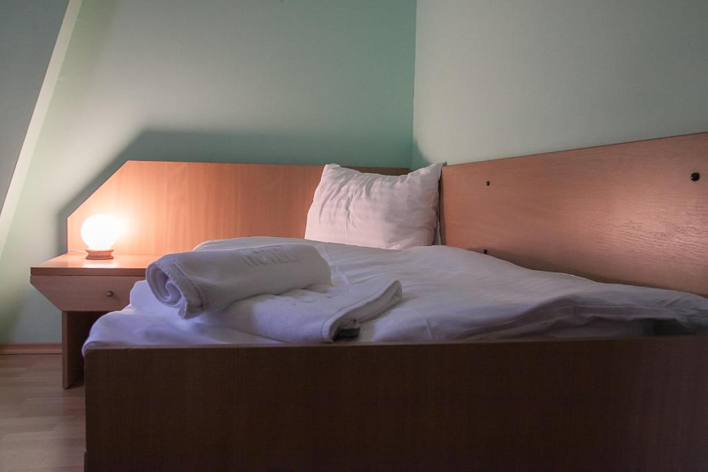 Postel nebo postele na pokoji v ubytování Hotel Aeroplan