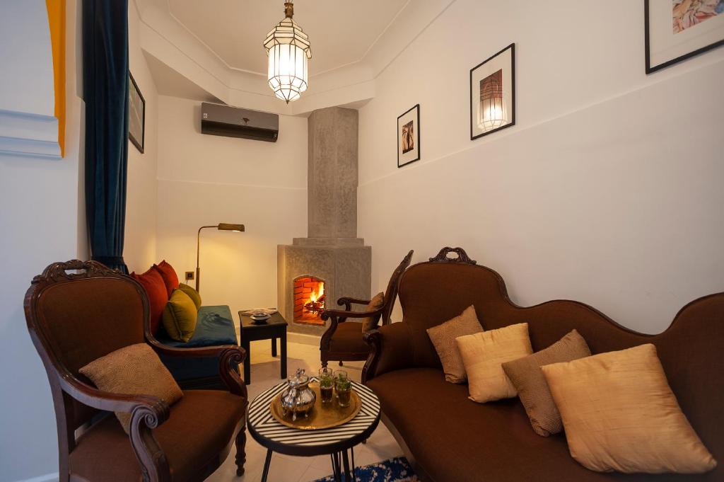 O zonă de relaxare la Riad Mylaya