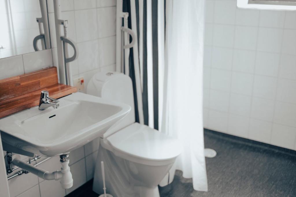 Koupelna v ubytování Nadden Hotell & Konferens