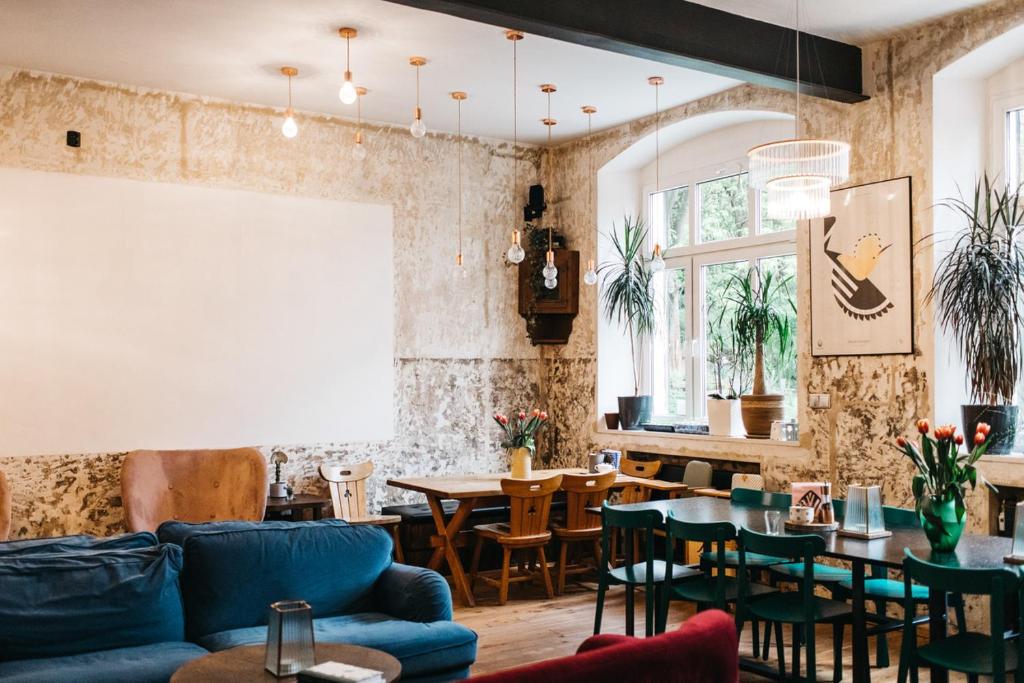 Posezení v ubytování Kwieci Dom Gościnny sloowfood w Górach Izerskich