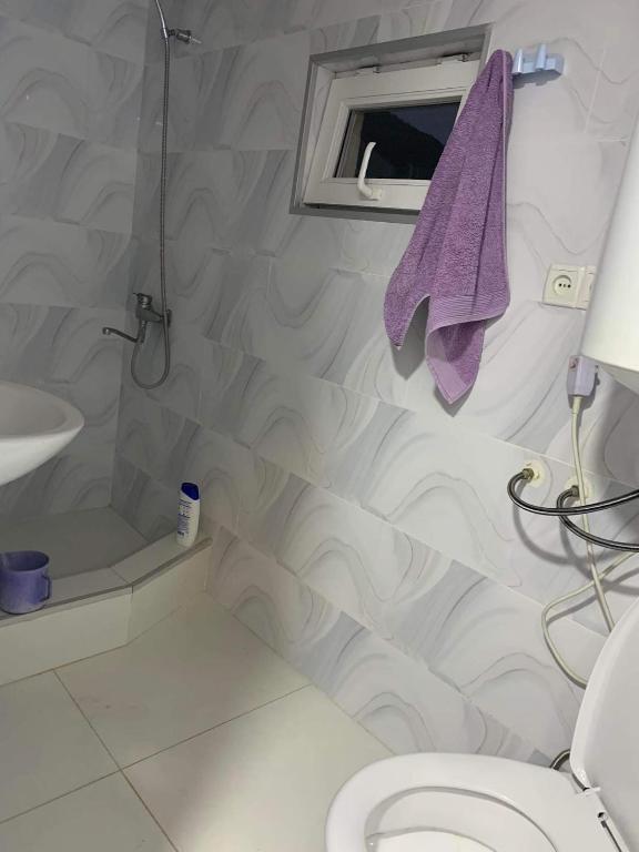 Koupelna v ubytování Guest house Mzia