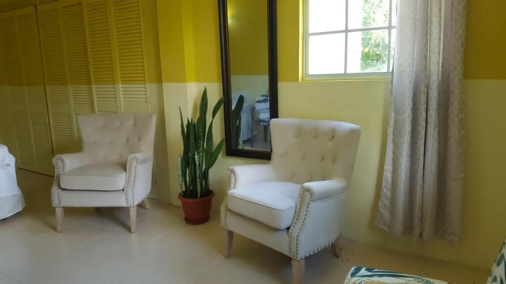 Prostor za sedenje u objektu bLu skAii Apt 5minutes2 Rodney Bay by car