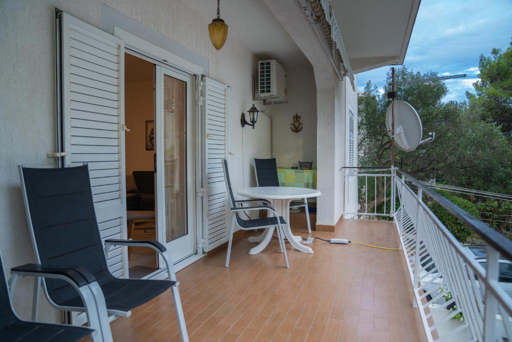 Balkón nebo terasa v ubytování Sidus Maris, Spacious Seaside Apartment with Free Parking