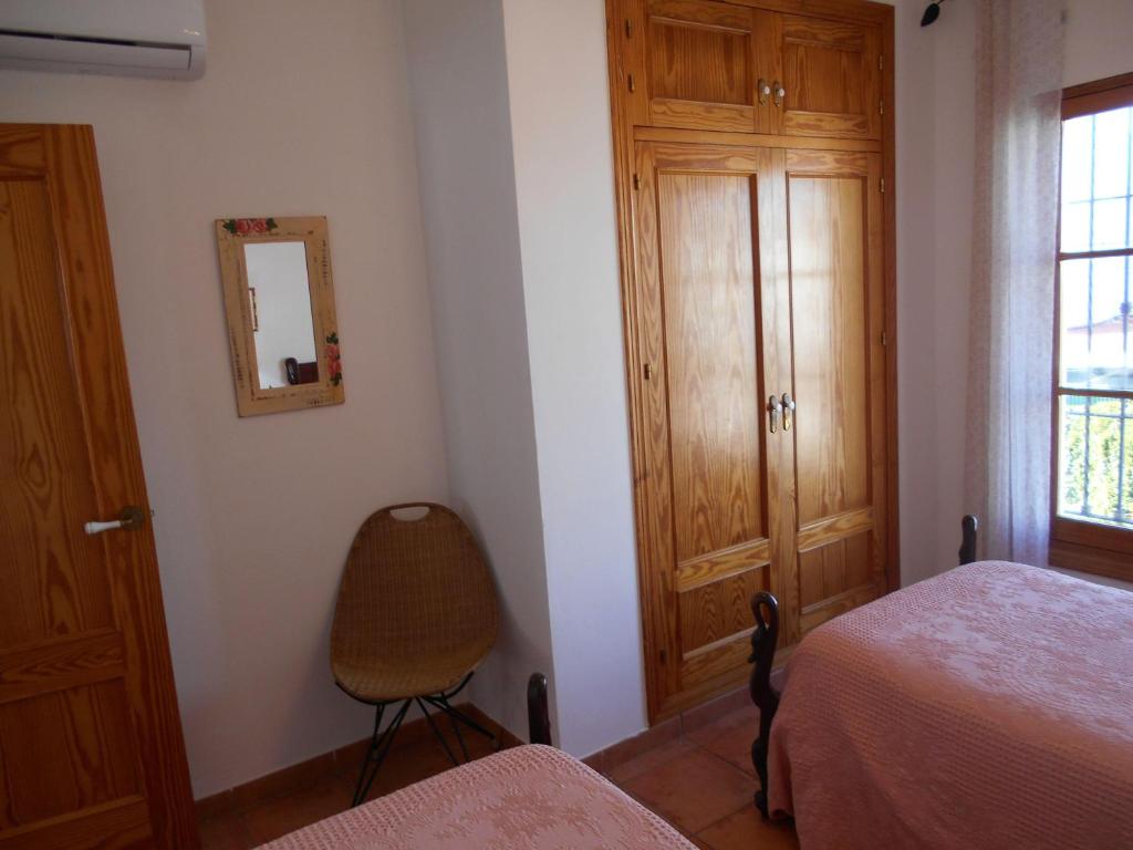 Posteľ alebo postele v izbe v ubytovaní 300-Meter-bis-zum-Strand-Caracola-Wohnung-mit-Garten