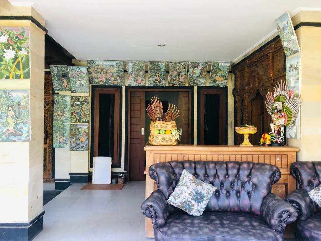 Posezení v ubytování Ayu Bisma Homestay