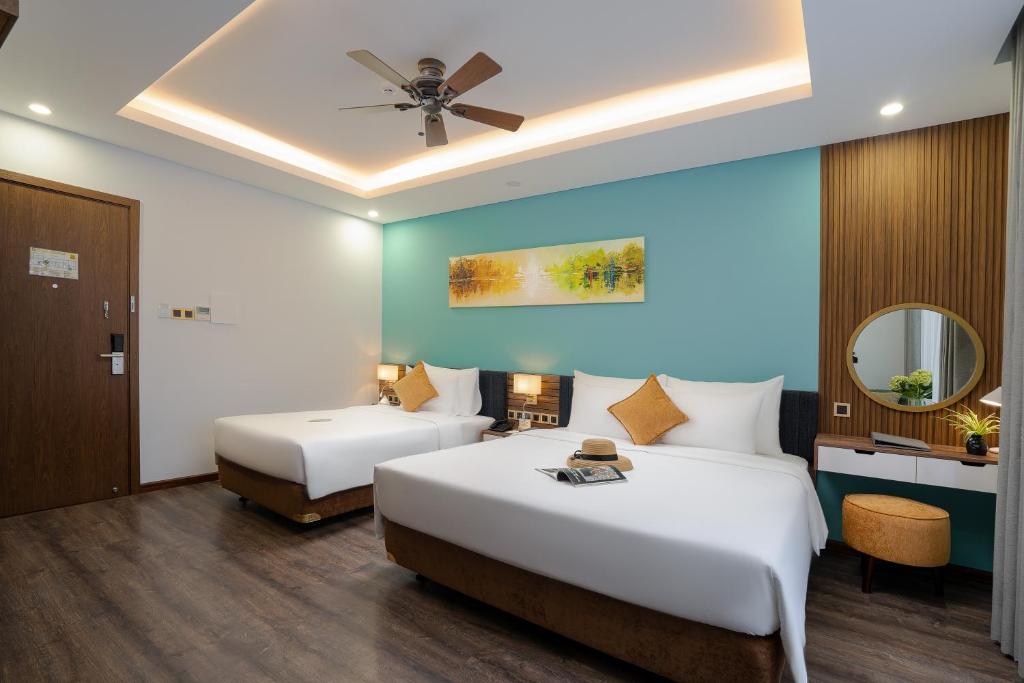 Phòng Deluxe cho 3 Người Nhìn ra Hồ bơi