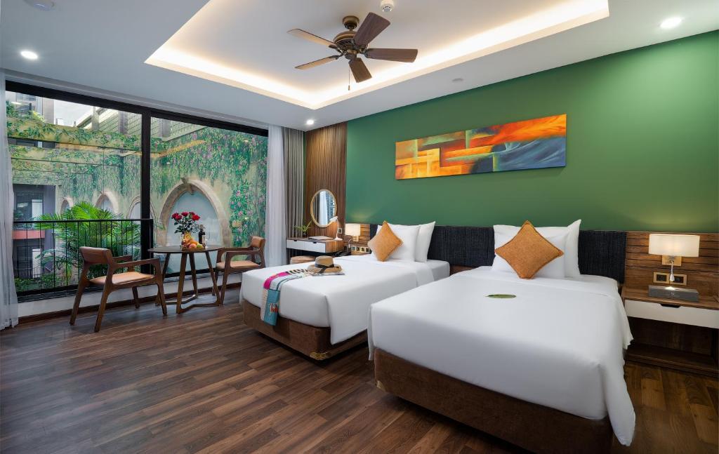Phòng Studio 2 Giường Đơn Nhìn Ra Hồ Bơi
