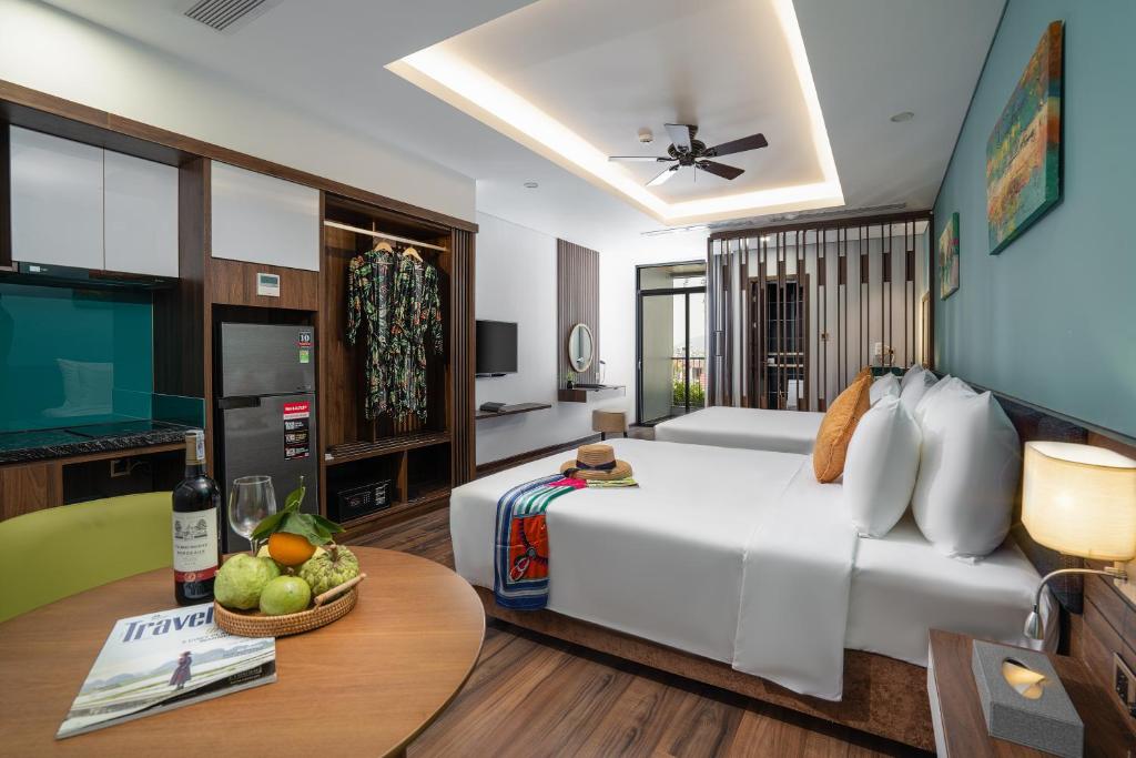 TV/trung tâm giải trí tại Chi House Danang Hotel and Apartment