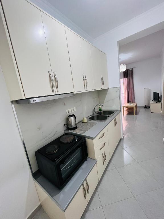Η κουζίνα ή μικρή κουζίνα στο TERRACE VIEW APARTMENTS