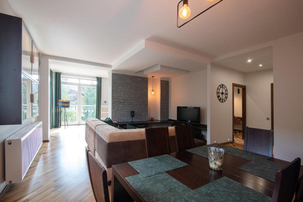 TV a/nebo společenská místnost v ubytování Apartament Andy Wisła