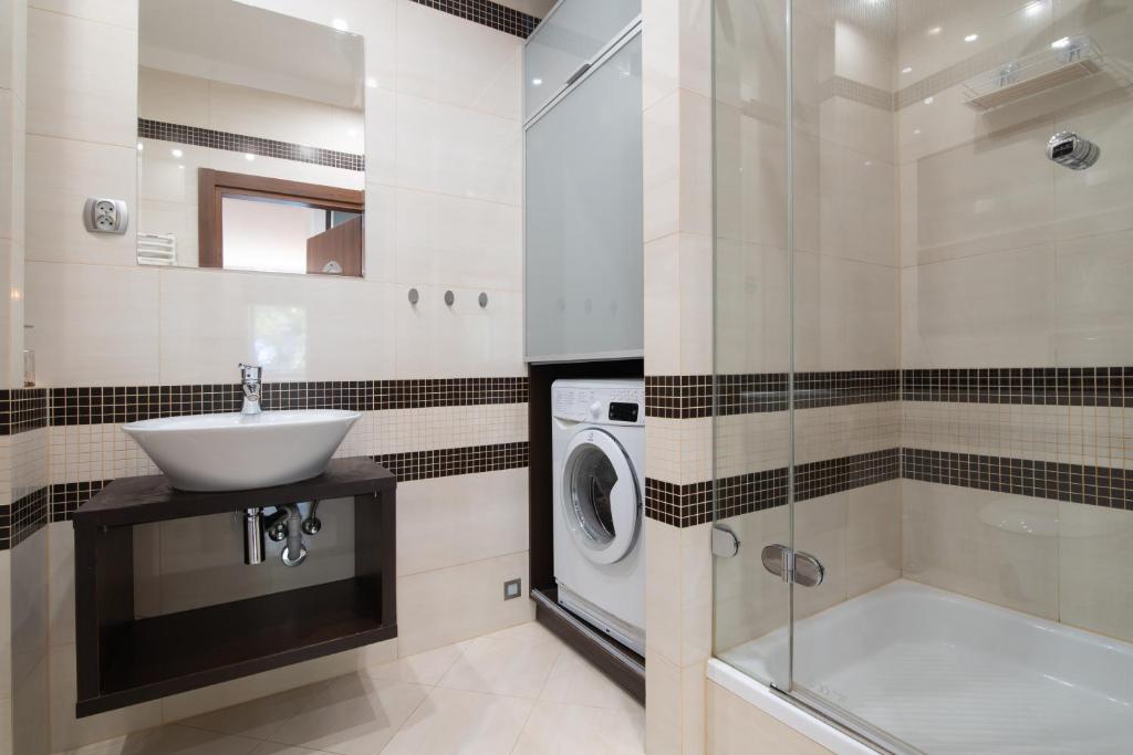 Koupelna v ubytování Apartament Andy Wisła