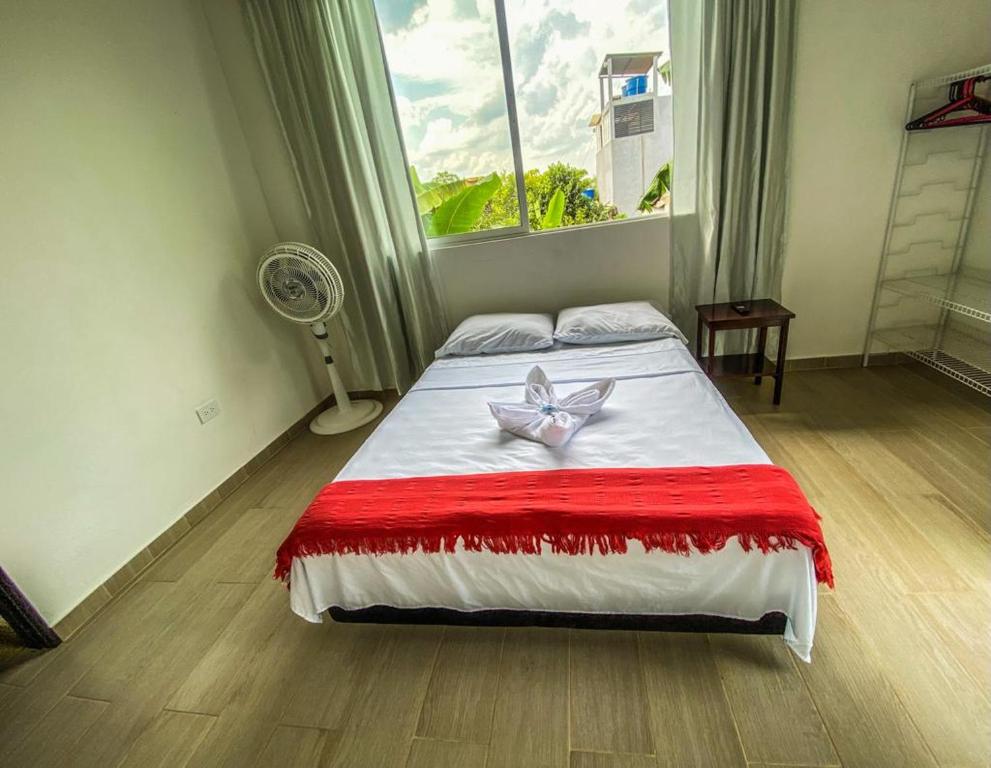 Postel nebo postele na pokoji v ubytování Aparta-Hotel LENEMBERGER