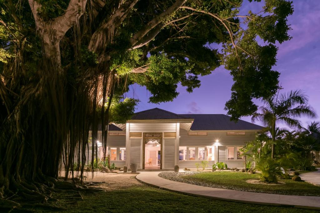 Zahrada ubytování Moorea Beach Lodge