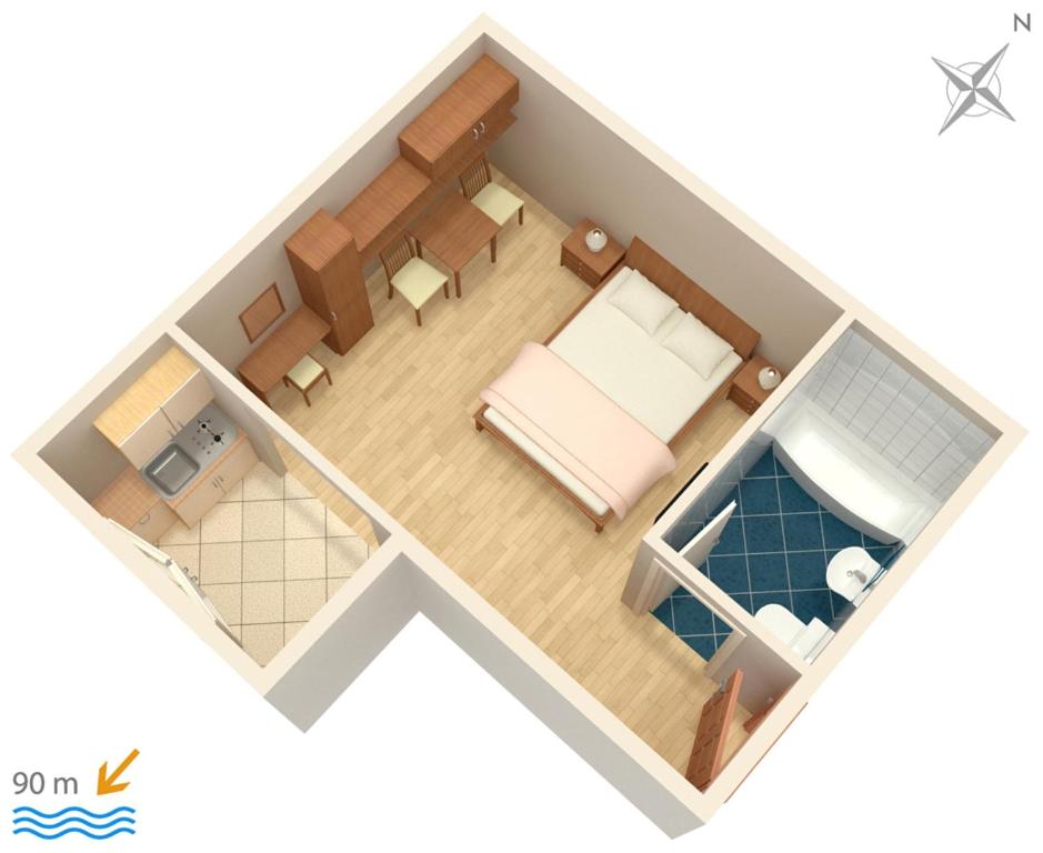 Posezení v ubytování Apartments by the sea Igrane, Makarska - 5266