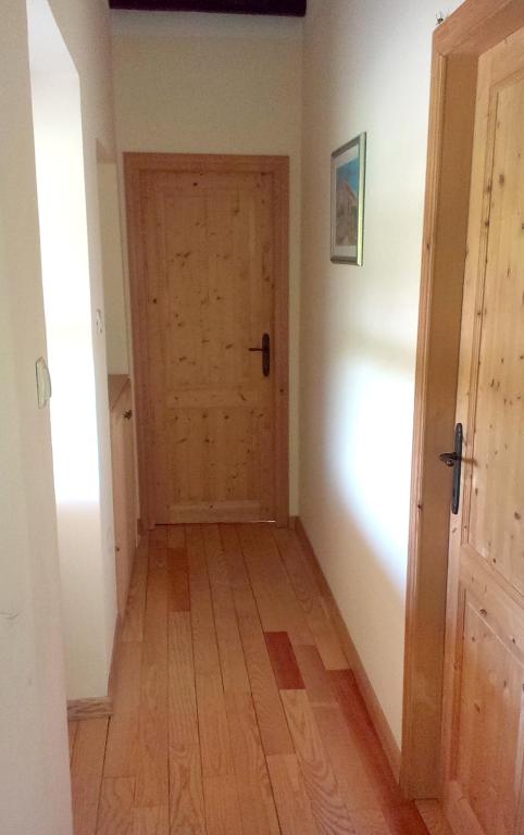 a hallway with a door and a wooden floor at Apartments with a parking space Zupanje, Krk - 5307 in Županje