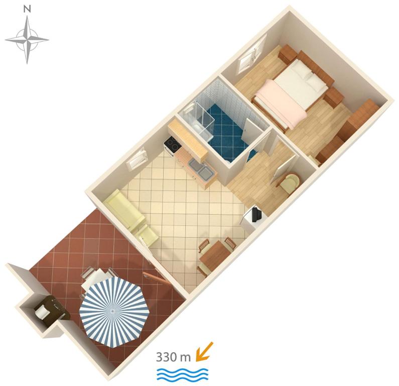 Plán poschodí v ubytovaní Apartments with a parking space Jadranovo, Crikvenica - 5533