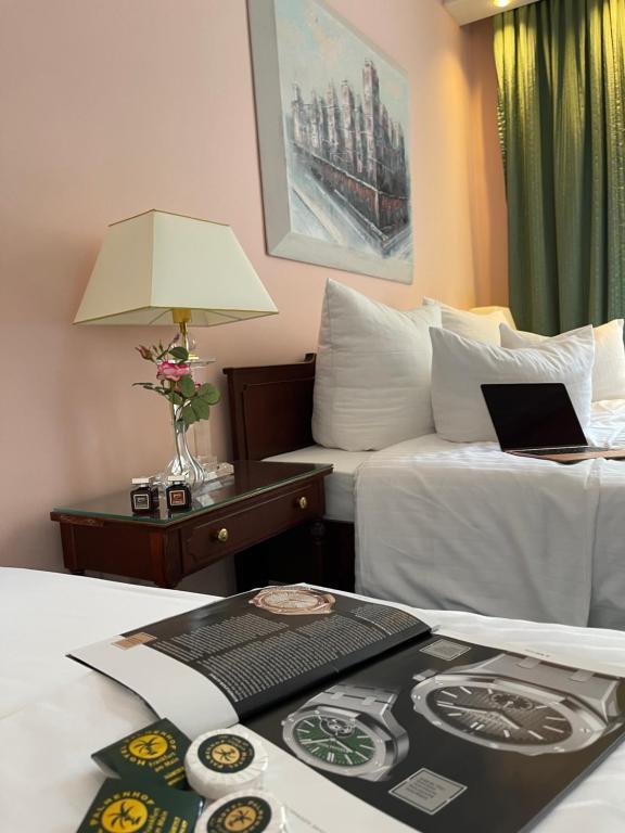 Postel nebo postele na pokoji v ubytování Hotel Palmenhof