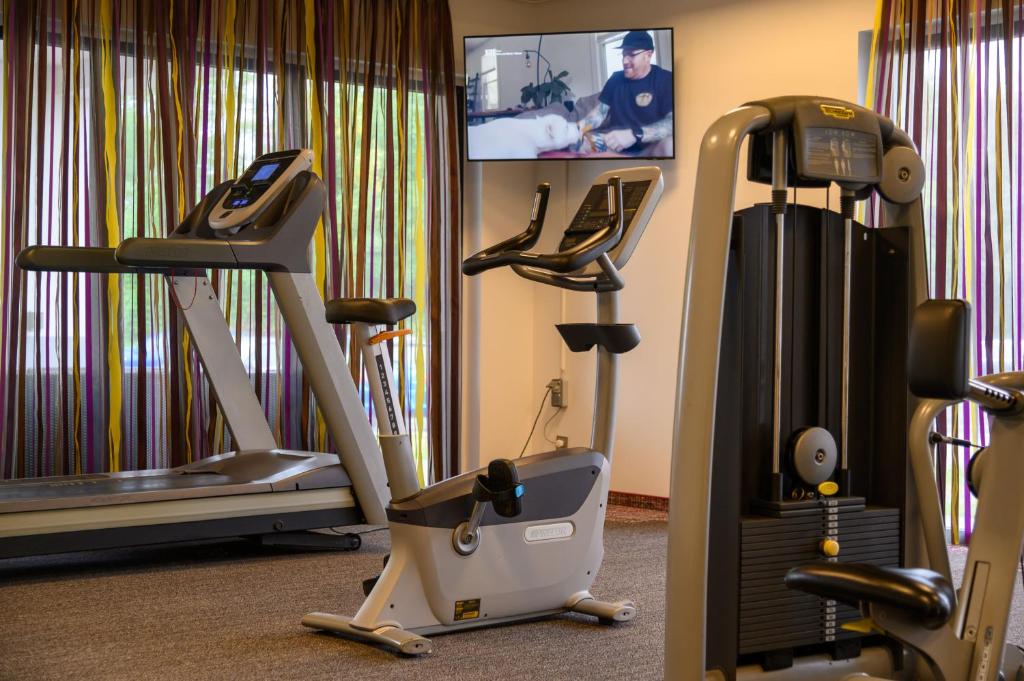 Fitness centrum a/nebo fitness zařízení v ubytování Motel 267