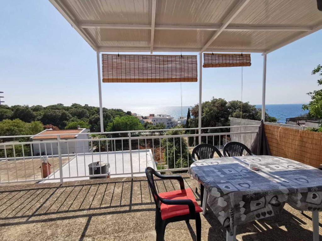 Balkón nebo terasa v ubytování Apartman Kosta
